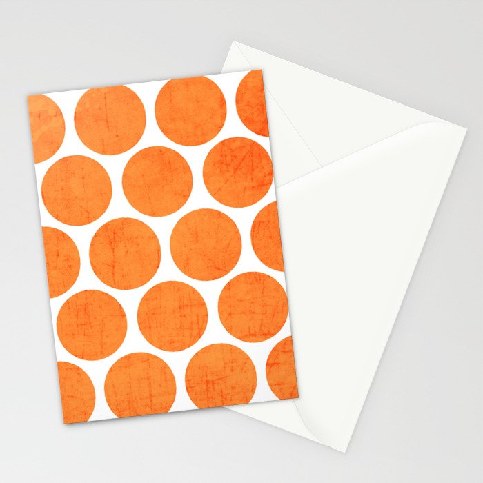 orange polka dots Stationery Card Gallery Image 2