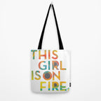 THIS GIRL IS ON FIRE Tote Bag Gallery Image 2