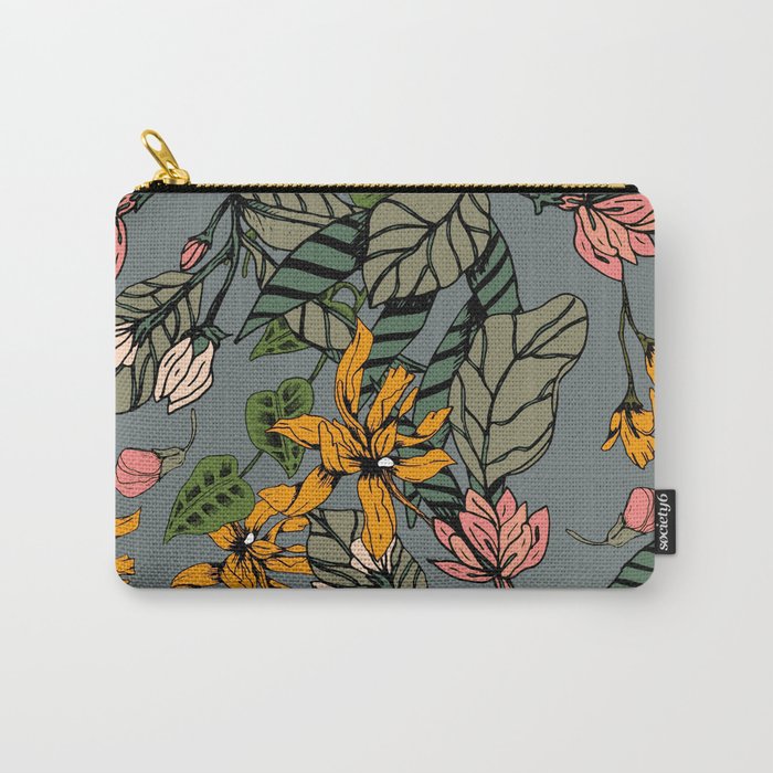 blooming flower botanical Carry All Pouch Gallery Image 1