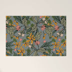 blooming flower botanical Welcome Mat Gallery Image 1