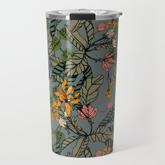 blooming flower botanical Travel Mug Gallery Image 1