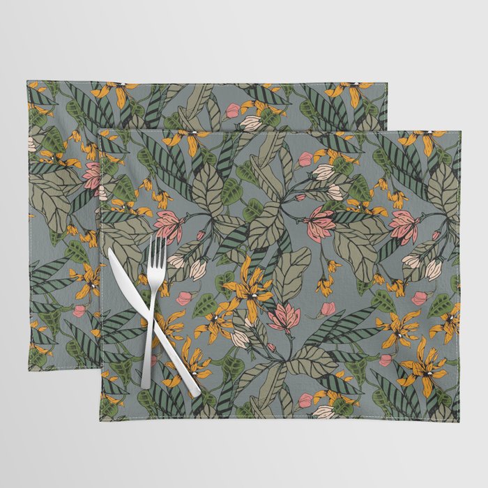 blooming flower botanical Placemat Gallery Image 1