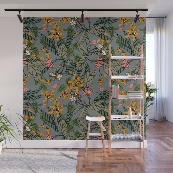blooming flower botanical Wall Mural Gallery Image 1