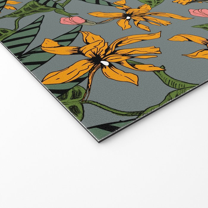 blooming flower botanical Welcome Mat Gallery Image 2