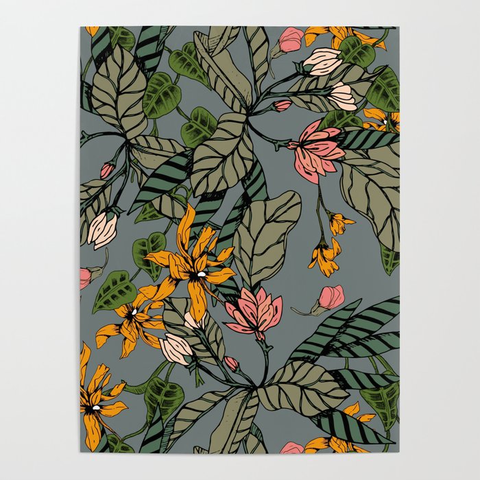 blooming flower botanical Poster Gallery Image 1