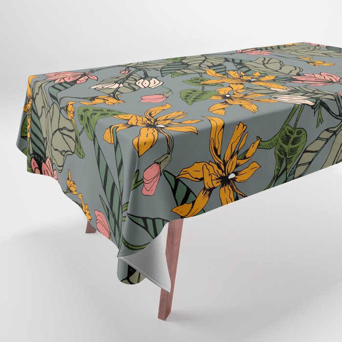 blooming flower botanical Tablecloth Gallery Image 1
