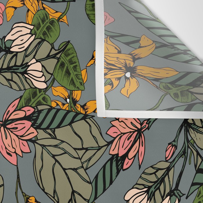 blooming flower botanical Wall Tapestry Gallery Image 3