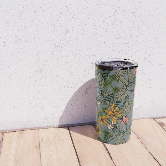 blooming flower botanical Travel Mug Gallery Image 4