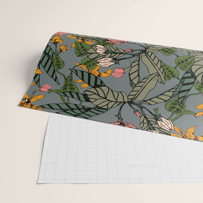 blooming flower botanical Wrapping Paper Gallery Image 2