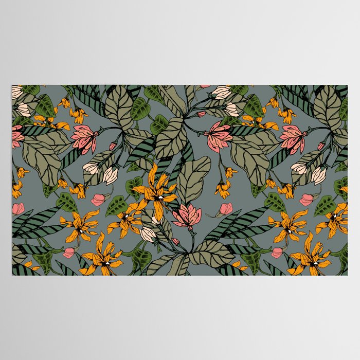 blooming flower botanical Tablecloth Gallery Image 2