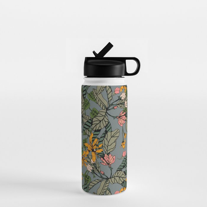 blooming flower botanical Water Bottle Gallery Image 1