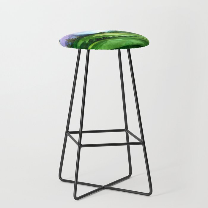 Colorful Landscape 4 Stool Gallery Image 1