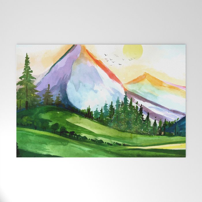 Colorful Landscape 4 Welcome Mat Gallery Image 1