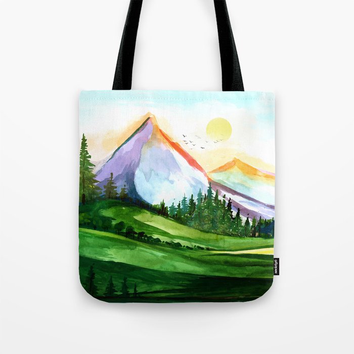 Colorful Landscape 4 Tote Bag Gallery Image 1