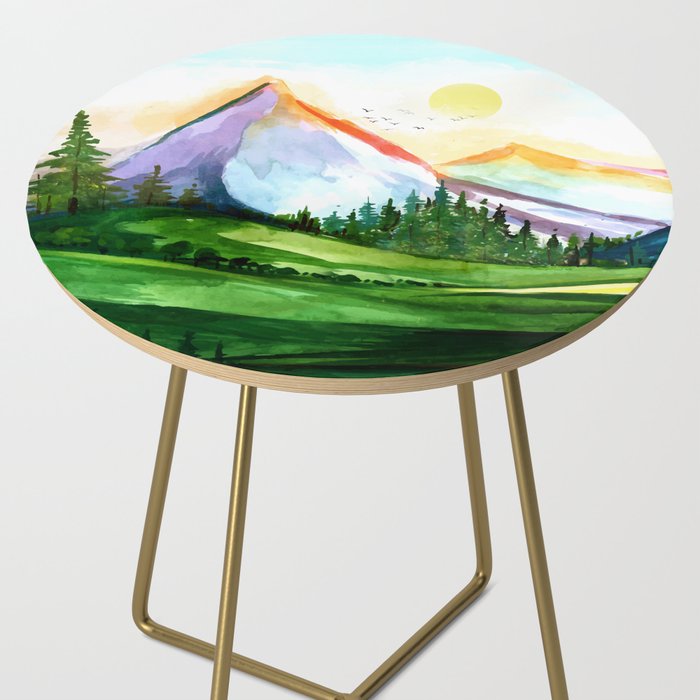 Colorful Landscape 4 Side Table Gallery Image 2