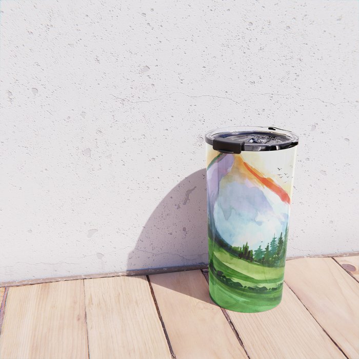Colorful Landscape 4 Travel Mug Gallery Image 4