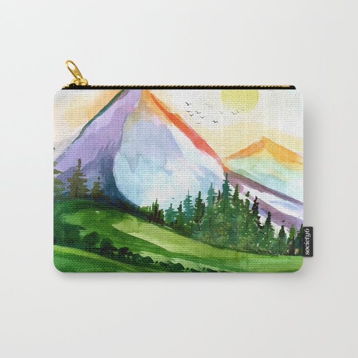 Colorful Landscape 4 Carry All Pouch Gallery Image 1