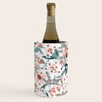 Spring Wildflowers, Floral Prints, Soft Pink and Teal Wine Chiller Gallery Image 1
