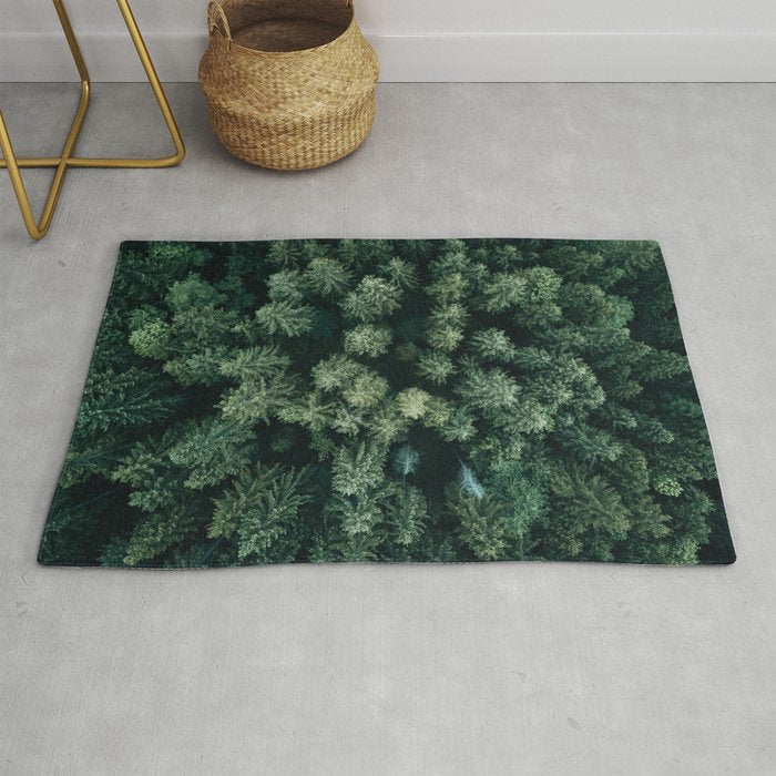 Forest from above - Landscape Photography Rug Gallery Image 1