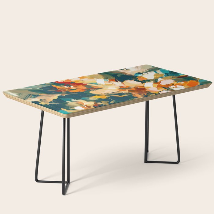 Abstract Floral Splashes Coffee Table Gallery Image 1