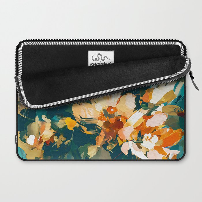 Abstract Floral Splashes Laptop Sleeve Gallery Image 2