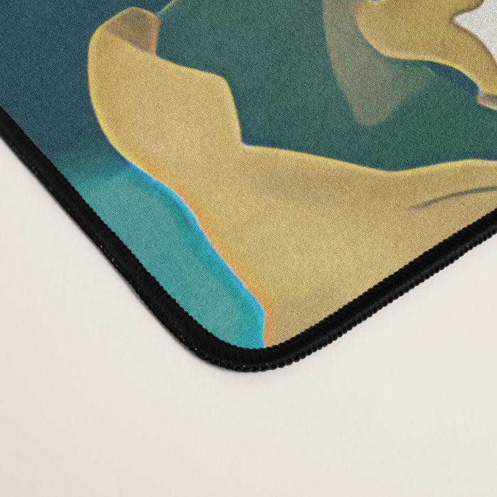 Abstract Floral Splashes Desk Mat Gallery Image 4