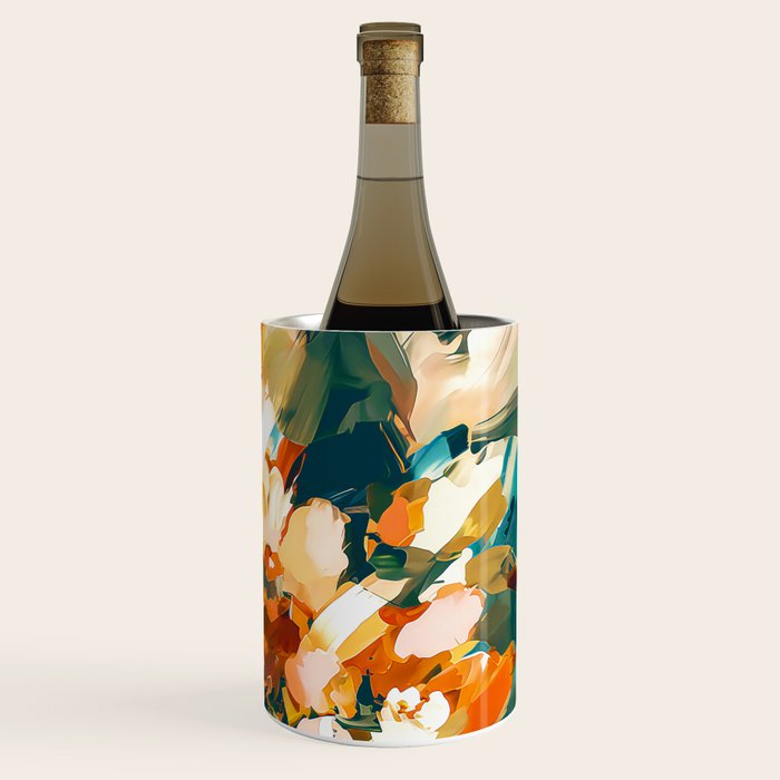Abstract Floral Splashes Wine Chiller Gallery Image 3