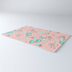 Merkittens with Pearls on blush Rug Gallery Image 3