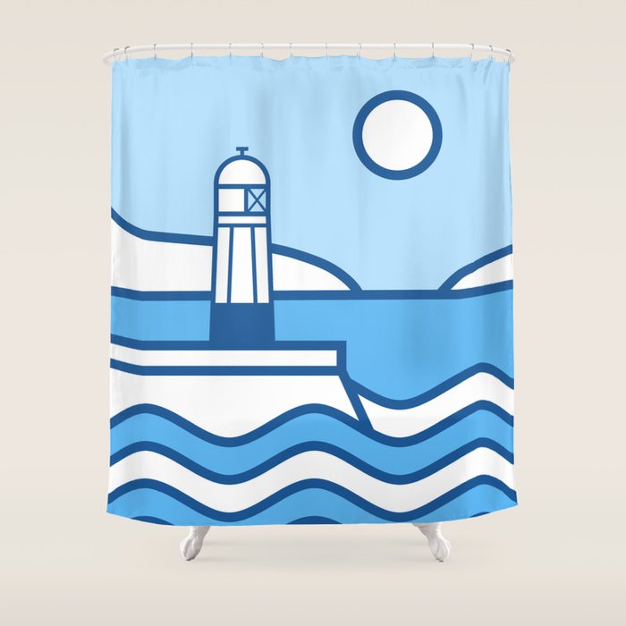 The Lighthouse Shower Curtain Gallery Image 1