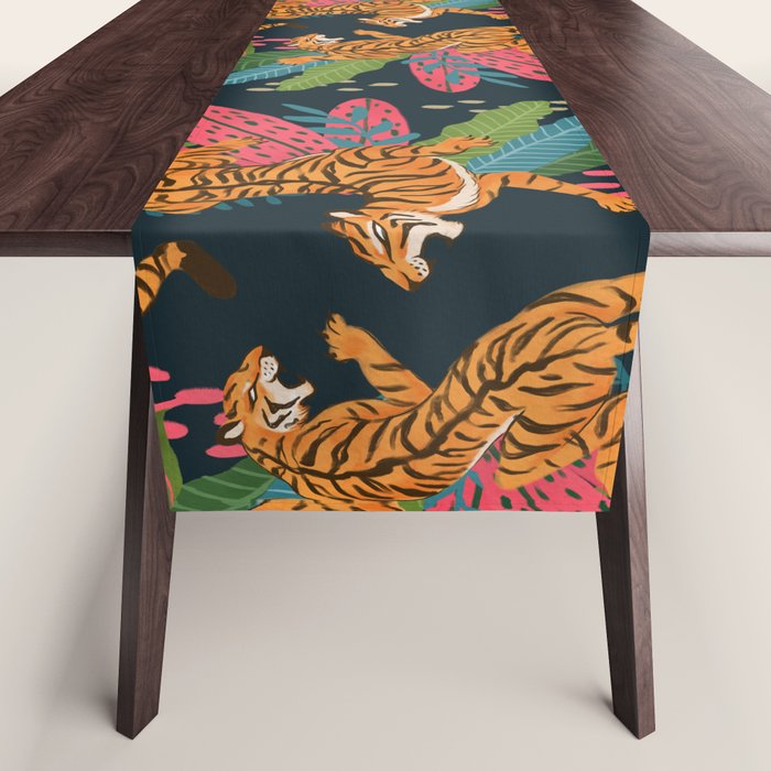 Jungle Cats - Roaring Tigers Table Runner Gallery Image 1