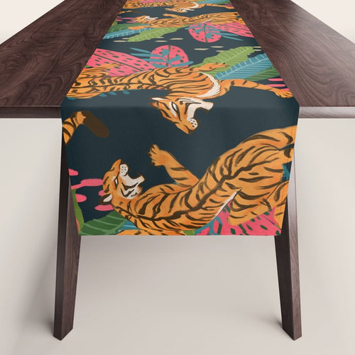 Jungle Cats - Roaring Tigers Table Runner Gallery Image 1