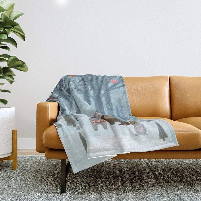 nature symphony Throw Blanket Gallery Image 1