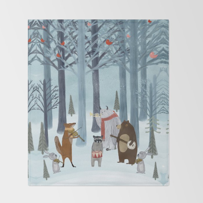 nature symphony Throw Blanket Gallery Image 2