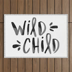 Wild Child - Black Outdoor Rug Gallery Image 1