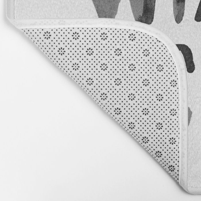 Wild Child - Black Bath Mat Gallery Image 2