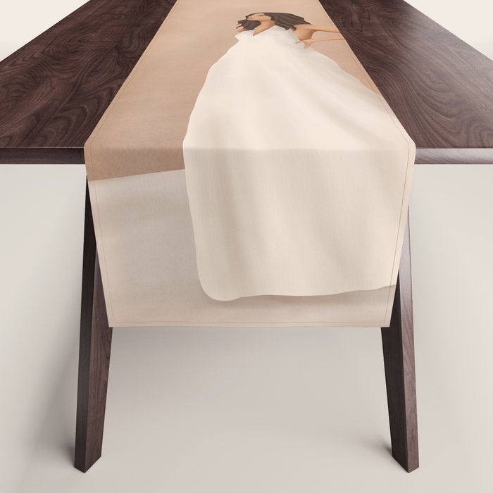 New White Dress Table Runner Gallery Image 1