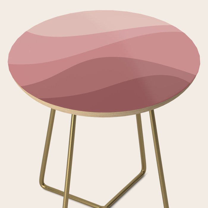 Abstract Color Waves - Pink Tones Side Table Gallery Image 2