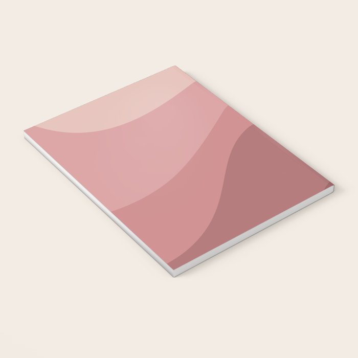 Abstract Color Waves - Pink Tones Notebook Gallery Image 3