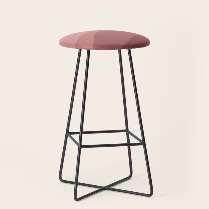 Abstract Color Waves - Pink Tones Stool Gallery Image 1