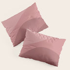 Abstract Color Waves - Pink Tones Pillow Sham Gallery Image 3