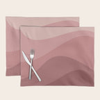 Abstract Color Waves - Pink Tones Placemat Gallery Image 1