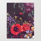 Astro Garden - Space, Stars, Purple, Red, Pink, Blossom, Vibrant, Flower Garden Notebook Gallery Image 4