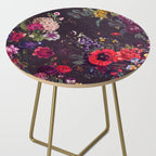 Astro Garden - Space, Stars, Purple, Red, Pink, Blossom, Vibrant, Flower Garden Side Table Gallery Image 2