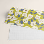 Bold flowers in my garden on yellow green Wrapping Paper Gallery Image 2