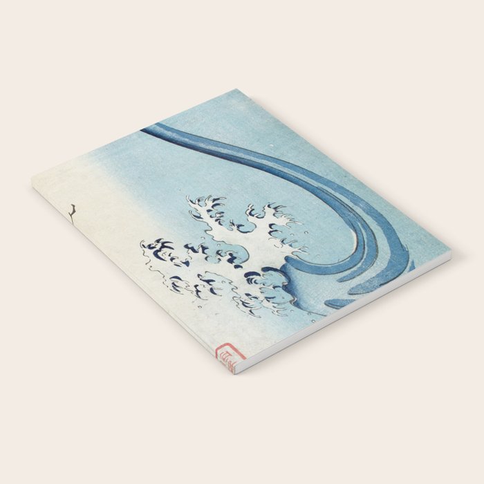Hiroshige Cranes Flying over Waves  Notebook Gallery Image 1