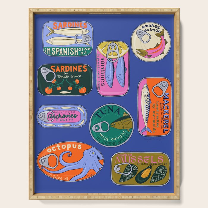 Sardines and Other Tinned Fish Serving Tray Gallery Image 1