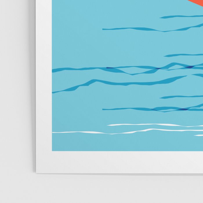 Quepasa - memphis throwback retro minimal modern neon boating yacht club sailing summer sport Poster Gallery Image 3