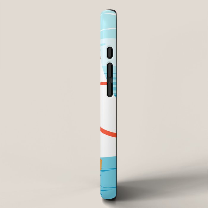 Quepasa - memphis throwback retro minimal modern neon boating yacht club sailing summer sport iPhone Case Gallery Image 2