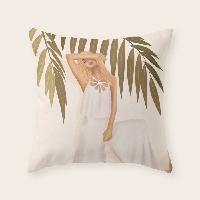 Summer Heat VI Throw Pillow Gallery Image 6