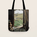 Colorado Mountain Cabin Tote Bag Gallery Image 1